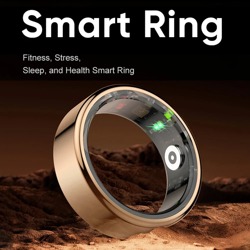 R02 Smart Fitness Tracker Ring with Blood Oxygen Monitoring IP68 Waterproof Multi Sport Modes for Android IOS