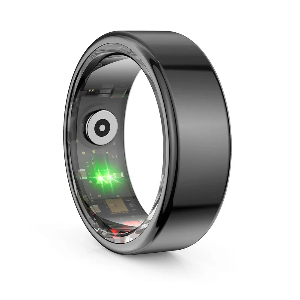 R02 Smart Fitness Tracker Ring with Blood Oxygen Monitoring IP68 Waterproof Multi Sport Modes for Android IOS